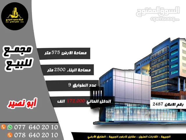 رقم الاعلان (2487) مجمع تجاري للبيع في ابو نصير الشارع الرئيسي مؤجر لشركات كبرى