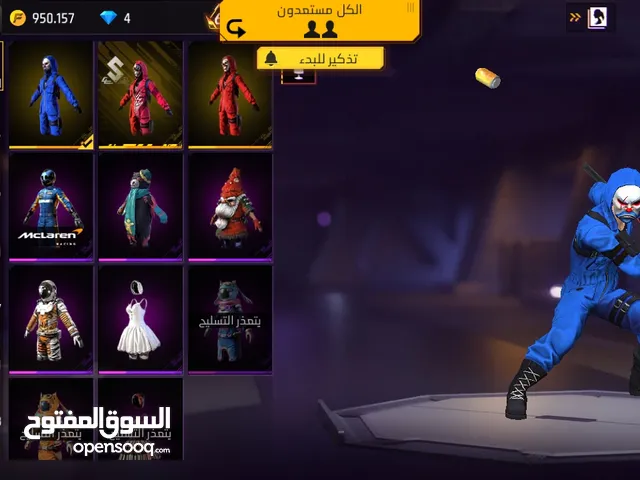 Free Fire Accounts and Characters for Sale in Irbid