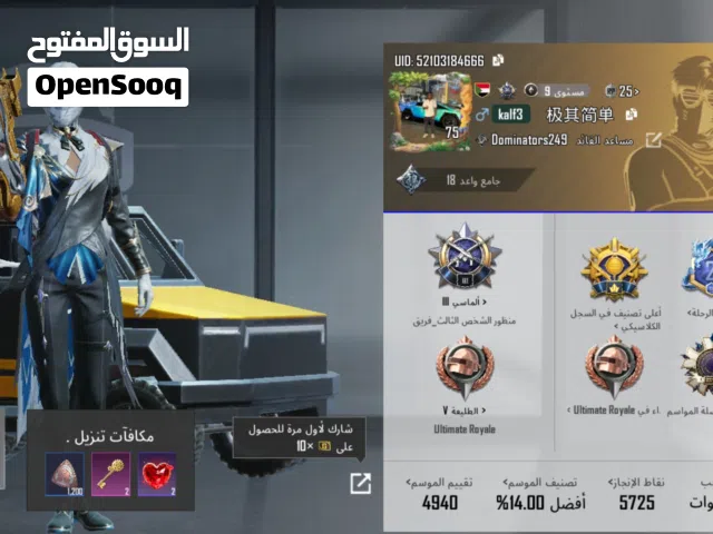 Pubg Accounts and Characters for Sale in Al Ain