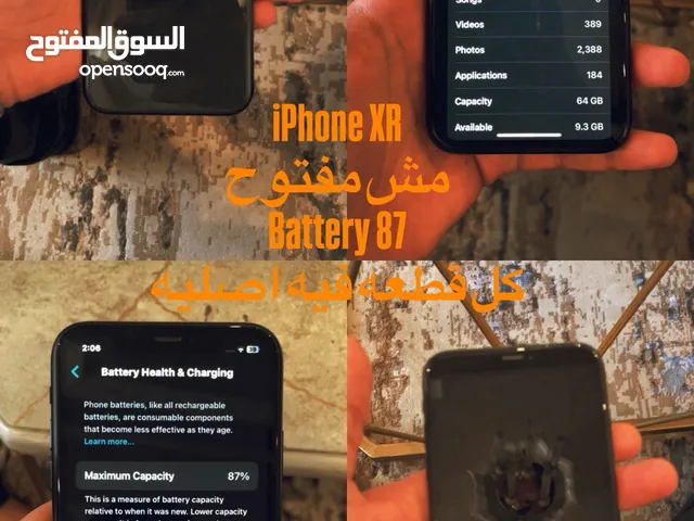 iPhone XR battery 87 اصلي