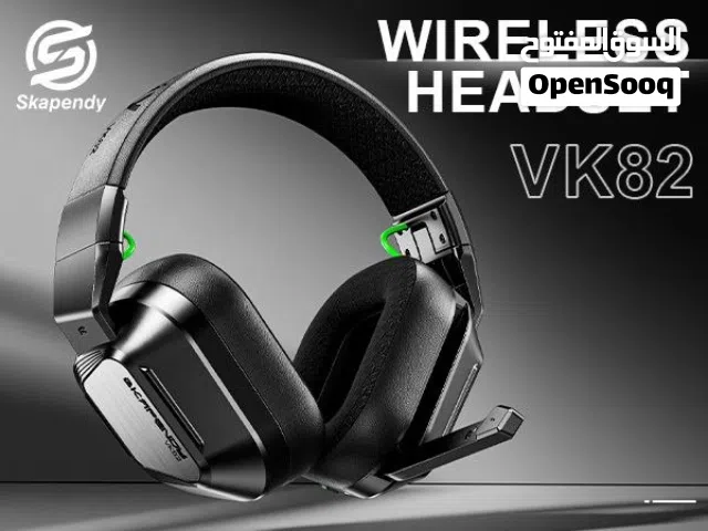 سماعة الألعاب اللاسلكية Skapendy VK82 – أداء احترافي، بطارية 50 ساعة، وتوافق شامل!