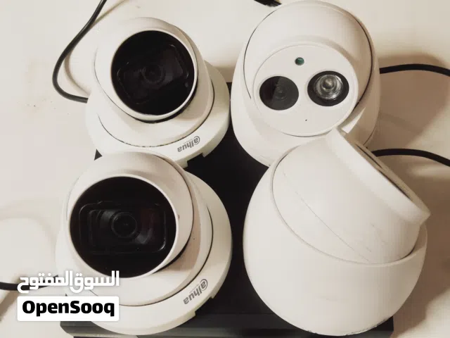 جهاز تسجيل كاميرات مراقبه من شركه داهوا+ 4 كاميرات مراقبه من شركه داهوا صوت وصوره