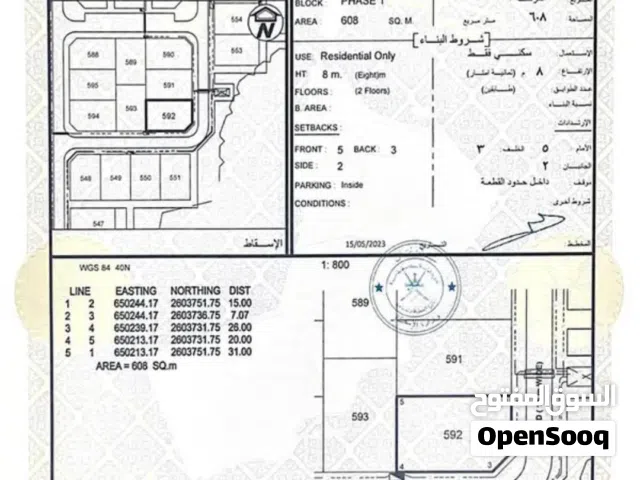 أرض سكنية في عامرات