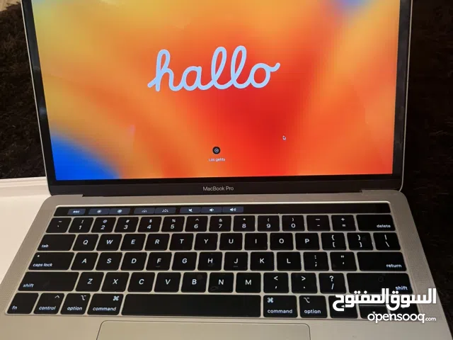 ماكبوك برو 2019 مستعمل نظيف للبيع حجم 13.3 انش  Macbook pro 2019 13.3” used for sale