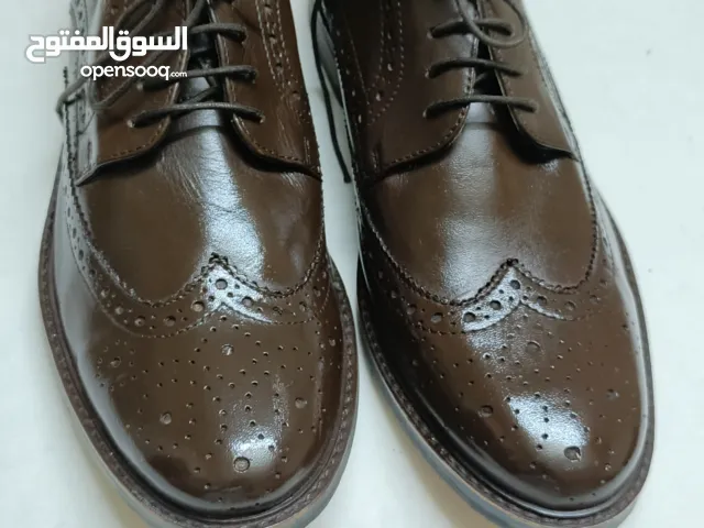 brown leather party and office wear