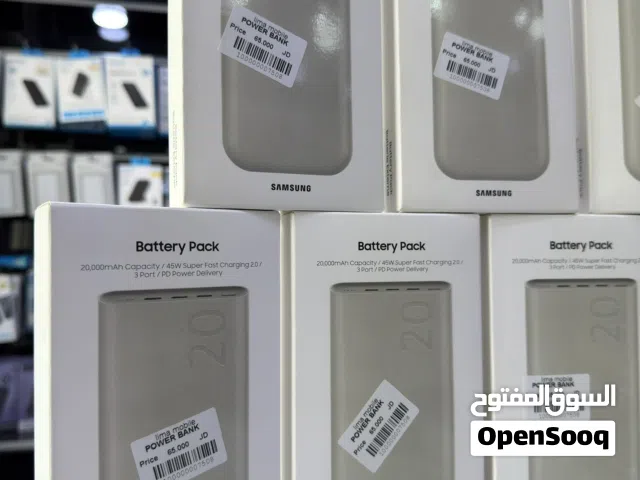 PowerBank Samsung 20,000 mAh 45w. باوربانك سامسونج الاصلي 20 الف مل امبير مع 3 مخارج شحن تايب سي