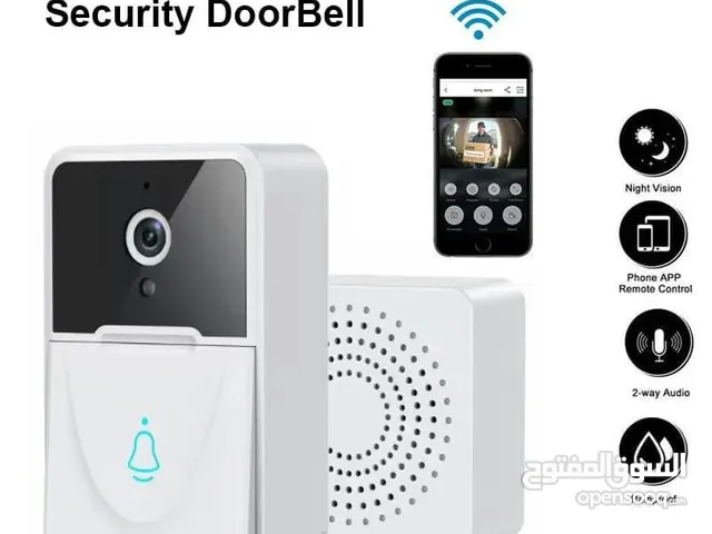 جرس البيت الذكي مع كاميرا wifi smart wirless security doorbell  يتم التركيب على الباب أو بجانب