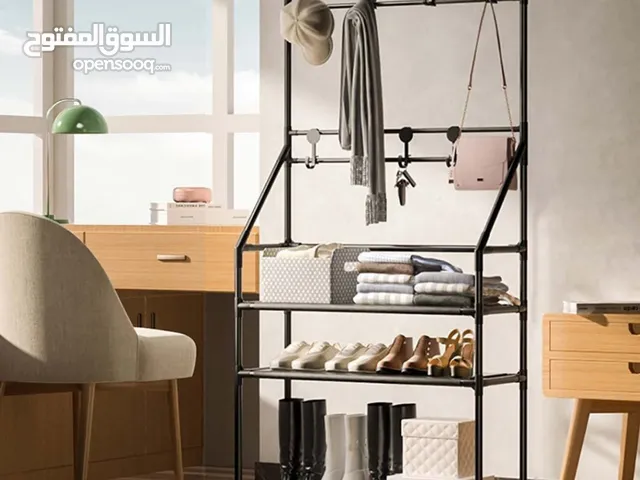 ستاند أحذية مع علاقة ملابس