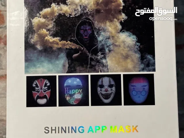 قناع ليد مع تطبيق بلوتوث قابل للبرمجة وقابل للشحن Led Mask with Bluetooth Programmable