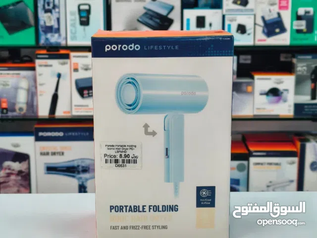 Porodo Portable Folding Ionic Hair Dryer .