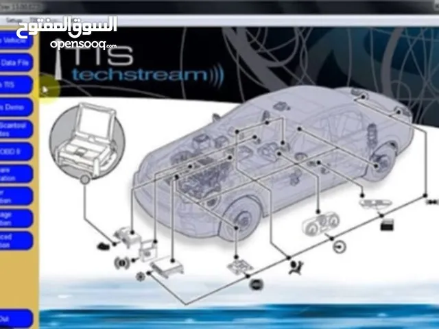 يتوفر لدينا  وصلة Techstream_wifi_USB تقوم بأعطاء تقارير مفصلة عن الاعطال