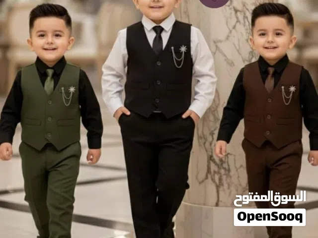 طقم ولادي كشخه رسمي 4قطع