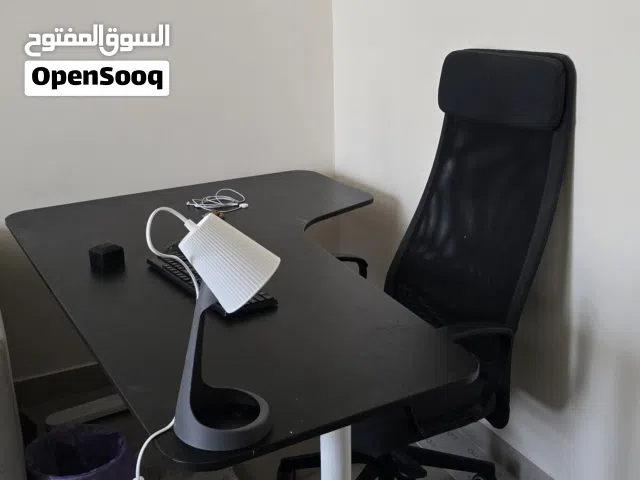 Used IKEA BEKANT Office Desk + Chair Set -550 Dhs ( Negotiable)