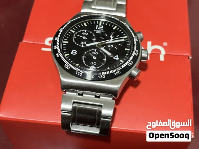 ساعة سواتش حالة ممتازة مع كفالتها