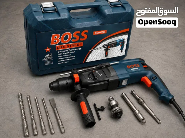 BOSS Professional Hammer Drill Machine Kit – Heavy Duty Power Tool Set