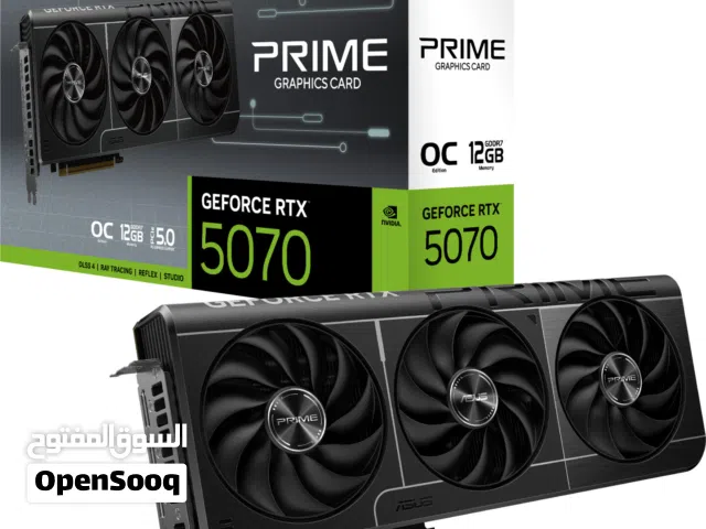 ASUS GeForce RTX 5070 Prime OC 12 GB جديدغير مستخدم