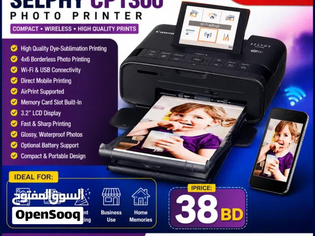 Canon SELPHY Photo Printer  - WiFi Copy  Print - Mobile Printing