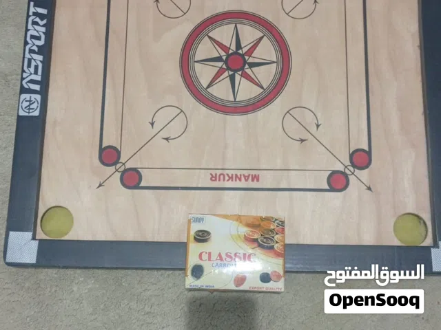 Carrom Board with coins