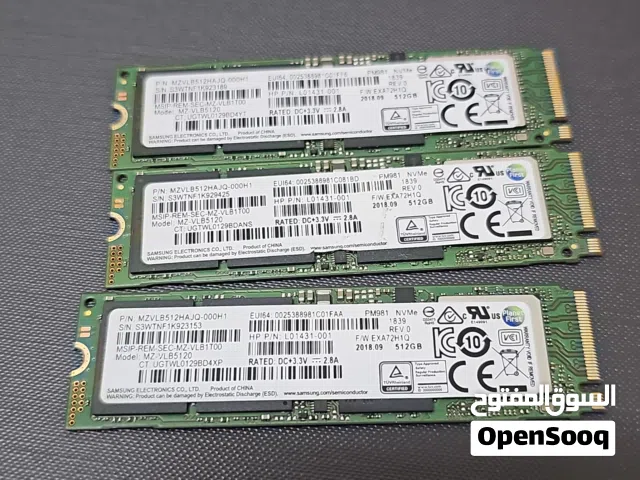 Samsung 512GB NVME SSD