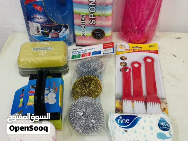 Laundry liquid Cleaning Scourer with brush 3+1ps Kitchen sponge 6ps etc more than 10 item/