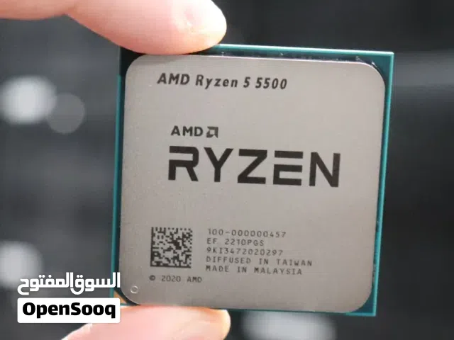 معالج ryzen 5 5500 و بوردة A520M k v2