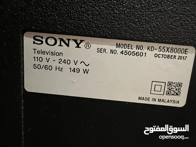 Sony 55 Inch TV MODEL NO. KD- 55X8000E
