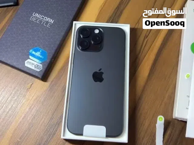 ايفون 16 برو ماكس 256 جيبي تحت ضمان شهر نسبة البطارية 93% اللون الأسود الملكي