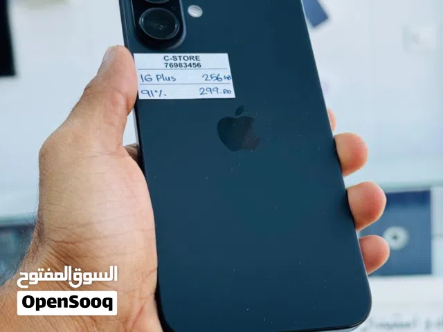 iPhone 16 plus -256 GB - Box piece - Satisfactory condition, 91% BH