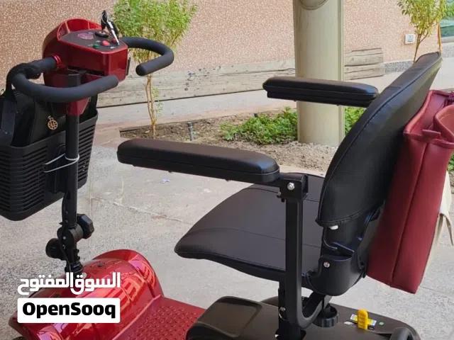 Black and Red 4 wheel senior citizen electric scooter