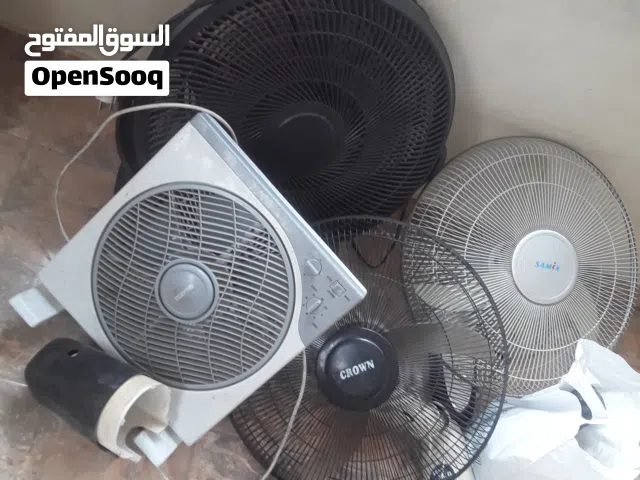 مجموعة مراوح 2 بدهم صيانة معاهم ماتورات وقطع غيار إضافية ومفاتيح وساعات وهيترات
