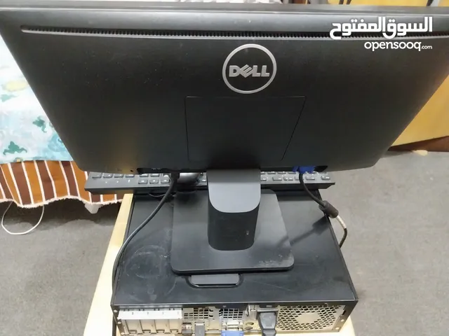 جهاز كمبيوتر مكتبي hp  مع شاشة ديل