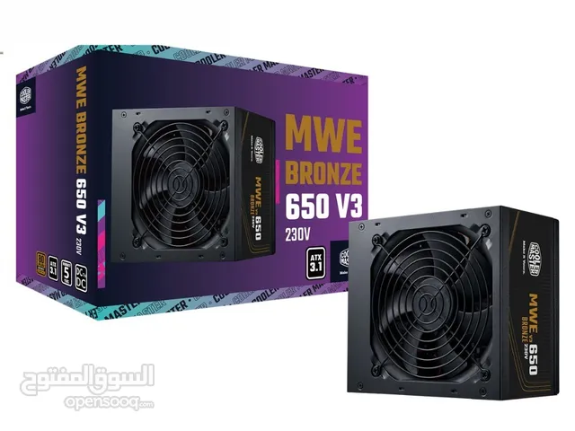 باور سبلاي كولر ماستر لأجهزة الجيمنج 650 واط حقيقي COOLERMASTER 650W 80+ BRONZE GAMING POWER SUPPLY