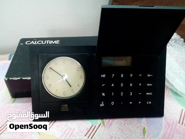 ساعة مكتب ب اله حاسبة مستوردة تايوان