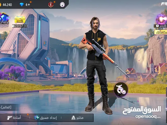 حساب فري فاير قوي و قديم متروك للبيع .