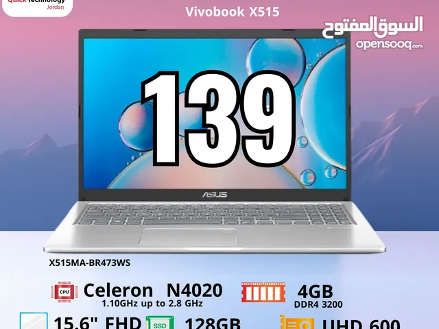 Laptop Asus Vivobook لابتوب ايسوس فيفوبوك سيلرون