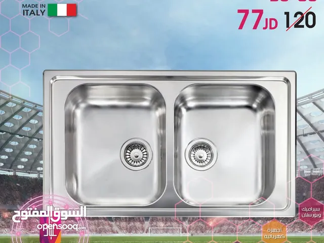 مجلى cm ايطالي ستانلس غاطس جديد 86×50
