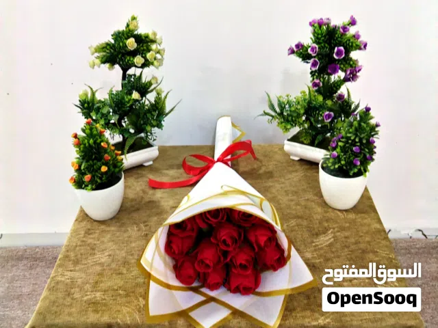 بوكيه ورد احمر