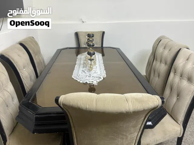 طاولة سفرة 8 كراسي خشب ثقيل