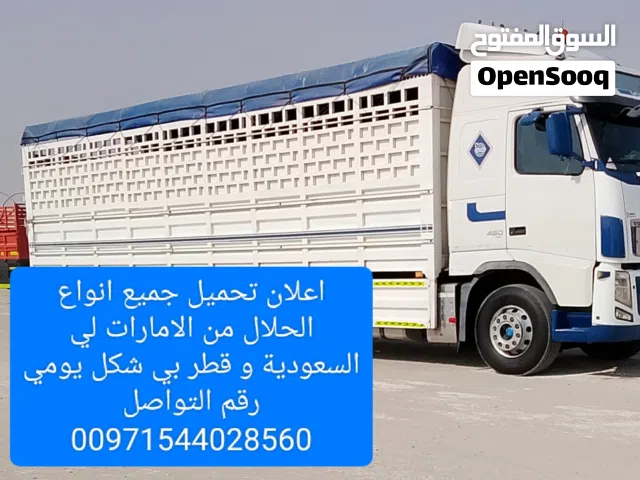اعلان تحميل جميع انواع الحلال من الامارات لي السعودية و قطر بي شكل يومي رقم التواصل
