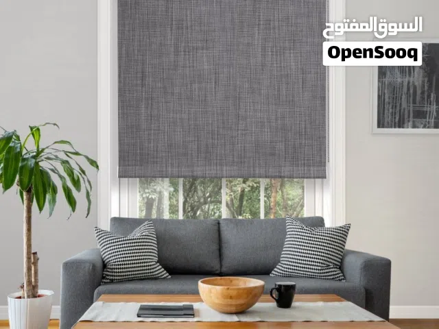 ستائر رول عامودي معدني خشبي زيبرا