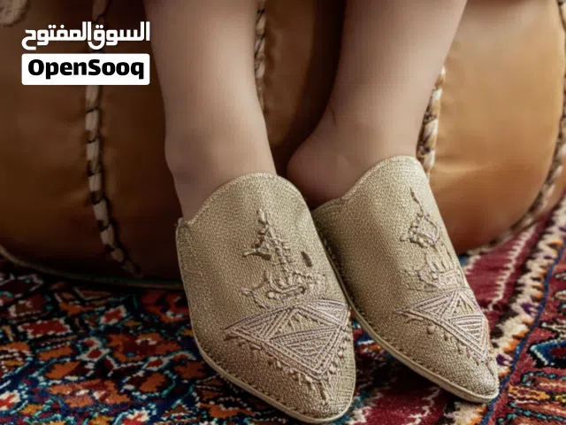 Leather handmade Moroccan slippers