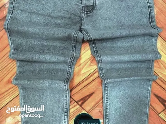 جينز كلاسك مطاط شغل فاخر من الآخر المقاسات 30 31 32 33 34 36