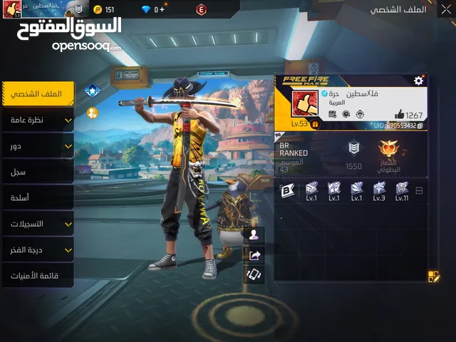 Free Fire Accounts and Characters for Sale in Salt