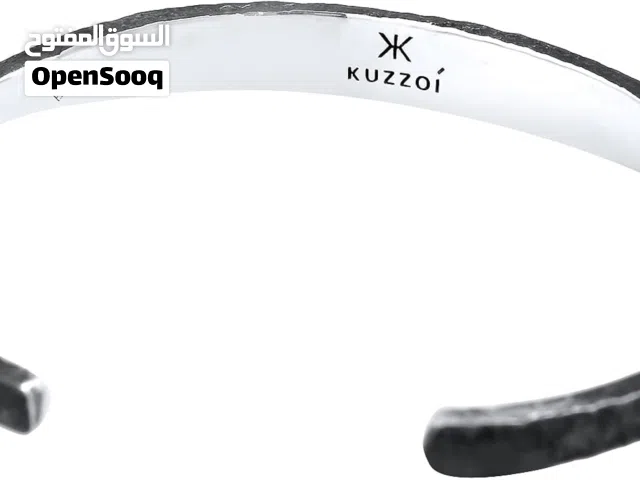 سوار KUZZOI فضة 925 أصلي hammered used look رجالي مفتوح - حالة مستعمل السعر 170 دينار