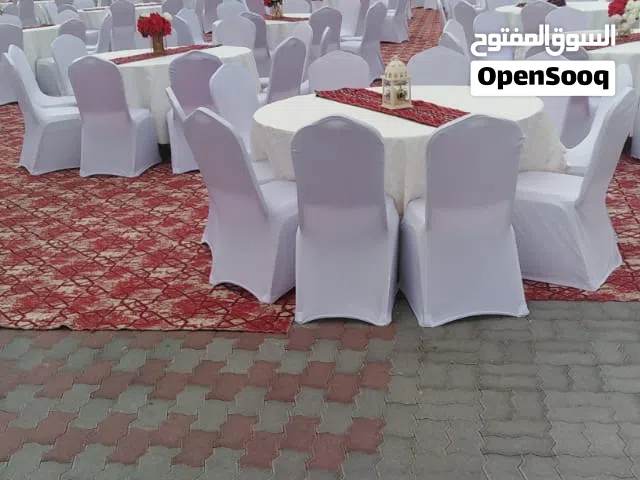 كراسي وطاولات للإيجار Chair and tables for rent