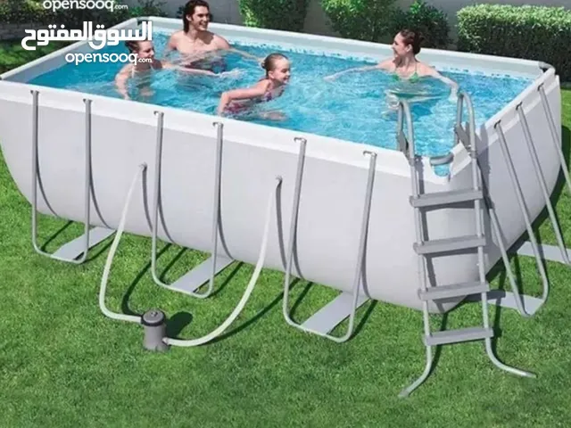 بيست واي طقم حمام سباحة باور ستيل 4.12M×2.01M Bestway pool power steel set , with its accessories
