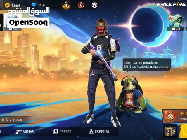 حساب فري فاير بسعر ممتاز و مناسب