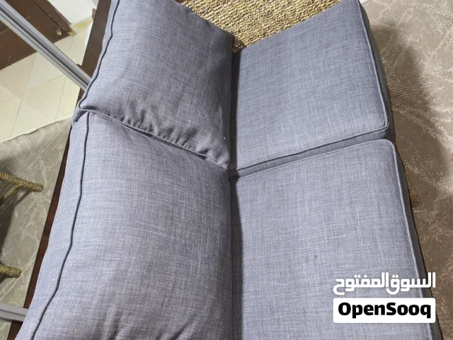 كرسي ثنائي حديد ملبس خيزران