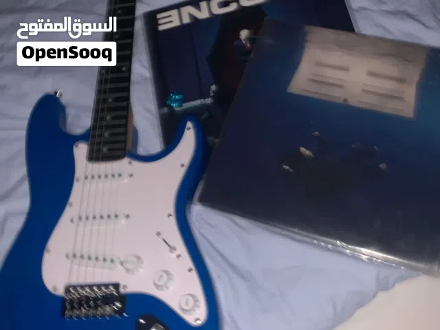 electric guitar blue