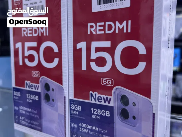 Rebmi 15c (5G) (128/RAM) متوفر جديد كلين داخل ليما موبايل بسعر مميز بكفالة لوكيل الرسمي داخل لفرعين